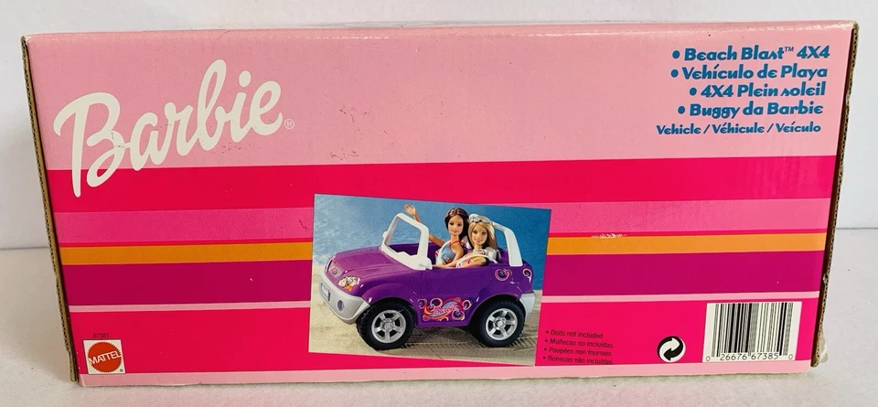 Coche Barbie Beach Blast 4x4 en púrpura (2002, Mattel), nuevo y precintado Foto 4 de 4