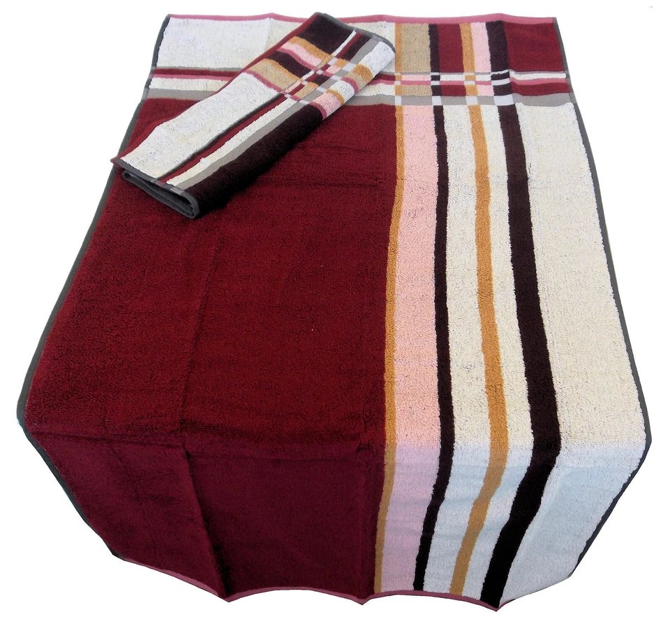 MISSONI HOME TOWEL SET COTTON ECOLOGIC DOUBLE FACE 16x24in 24x43in MISTER 156 - Image 2 of 4