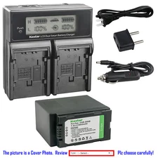 Kastar Battery LCD Dual Fast Charger For CGP-D54 CGP-D54S VW-VBD29 VW-VBD55