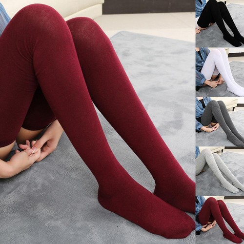 Damen Frauen Wolle Strick Overknee Socken Winter Strumpf warm X9R8 - Bild 1 von 16