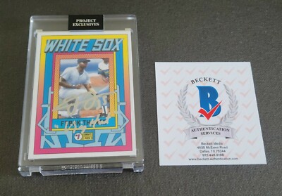 2020 Topps Project 2020 #285 Frank Thomas Molotow Liquid Chrome SN 4/5 BAS 