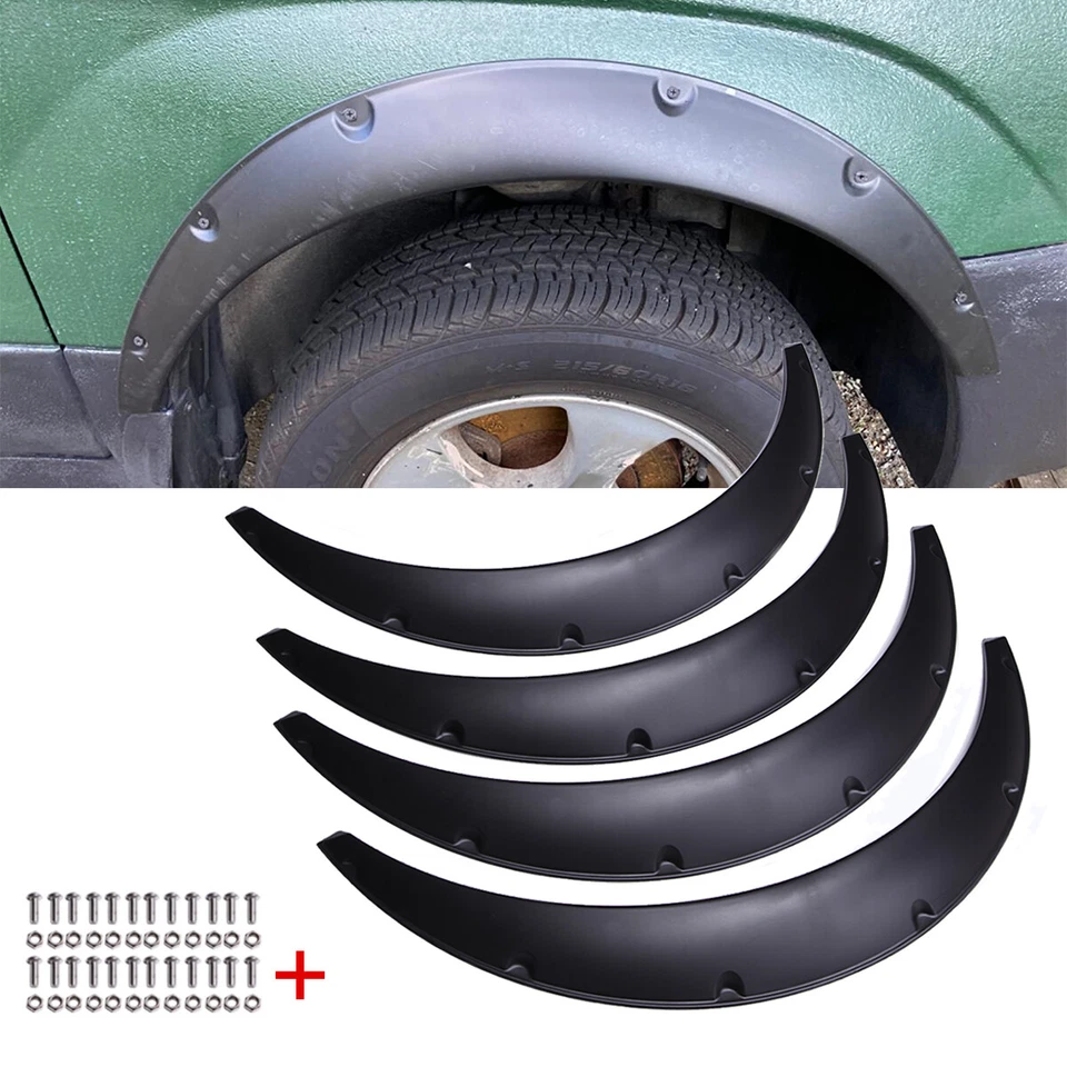 4PCS For Volvo V50 C30 35" Fender Flares Extra Wide Body Kit Wheel Arch Mudguard - Image 2 of 4