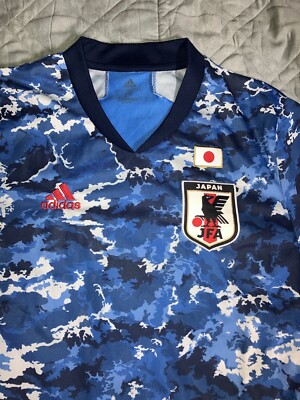 アディダス サッカー日本代表　トレーニングシャツ2020-2021 Adidas JFA Japan 2020-21 Home Jersey Shirt Men Size ~S Blue