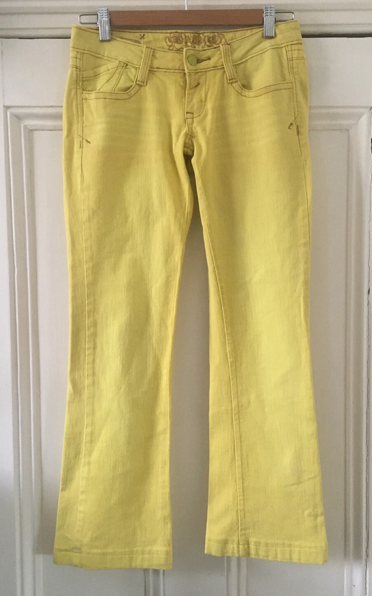 Lemon yellow cheap jeans