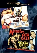 DVD Paradise for Three (1938) / Miracles for Sale (1939) NEW Robert Young