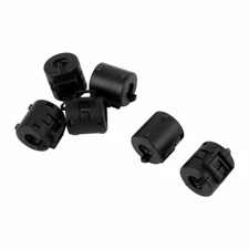6 Pack Ferrite Ring Core Black Noise Cutting Cable Clip Clamp for 8mm Cable