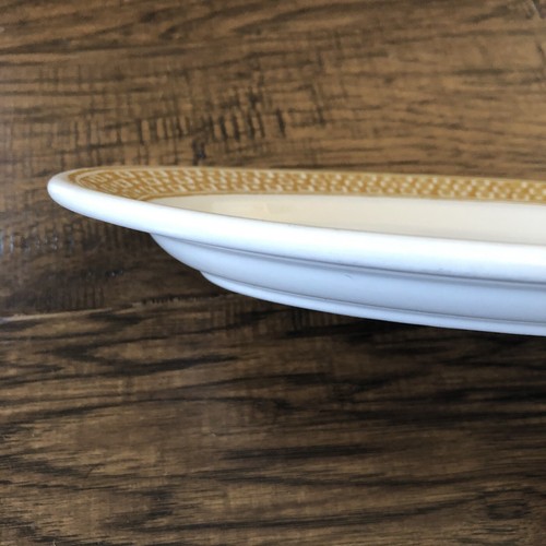 Buffalo China Restaurant Ware Platter Oval with Gold Retro Starburst - Picture 10 of 12
