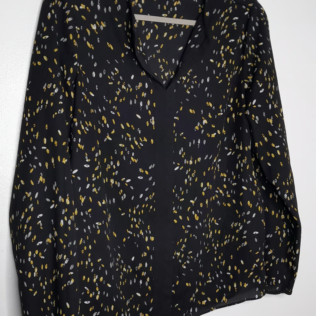 primark black chiffon blouse