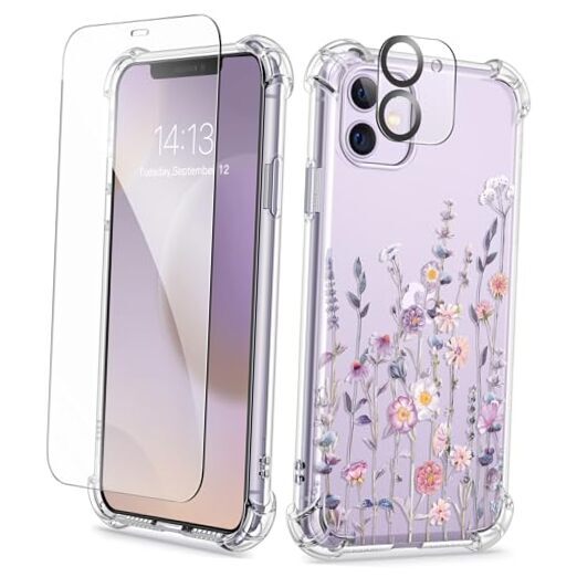 for iPhone 11 Case with Screen iPhone 11 6.1 Inch A-Floratopia/Colorful