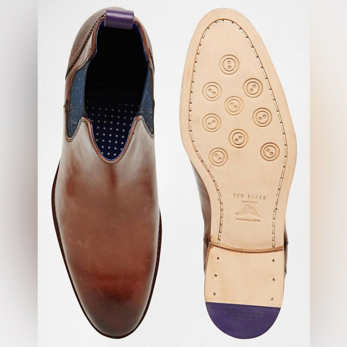 Ted Baker Camroon Leather Chelsea Boots Men display picture 1
