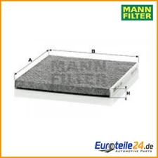 Filter, cabin air MANN-FILTER CUK2226 for Lexus RX