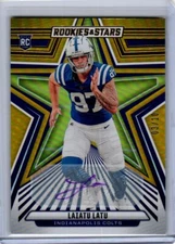 2024 Panini Laiatu Latu Rookies & Stars Football (#167) Gold AUTO /10 SSP (RC)