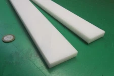 HDPE White Bar 1/2" Thick x 2.00" Wide x 36" Long, 2 Units, 6 Ft Total
