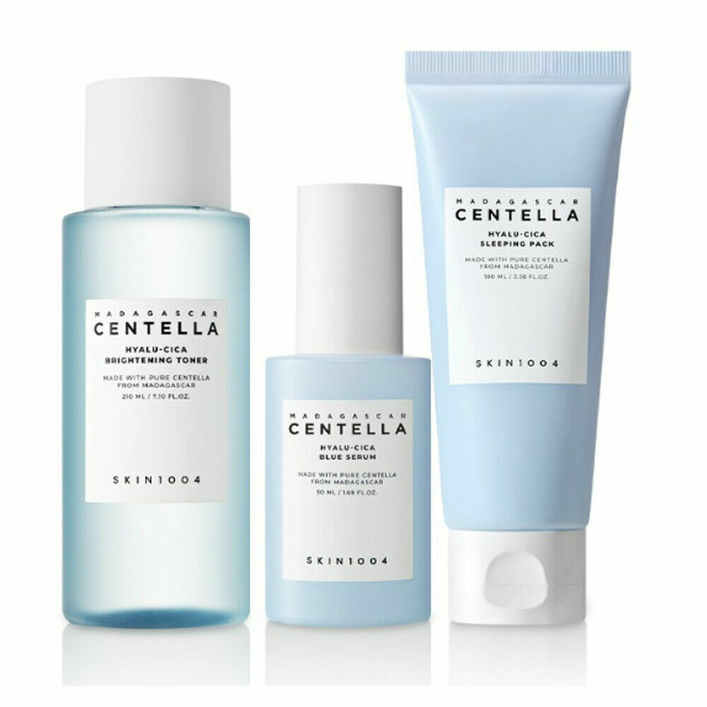 SKIN1004 Hyalu cica Skin Care 3 Set Toner Serum Sleeping Pack K-Beauty