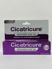 Cicatricure Face & Body Scar Gel, Scar Treatment For Old & New Scars 1 Oz Pack 1