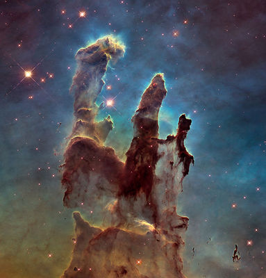 Pillars of Creation Eagle Nebula NASA Astronomy Space Giclee Canvas Print 32x34