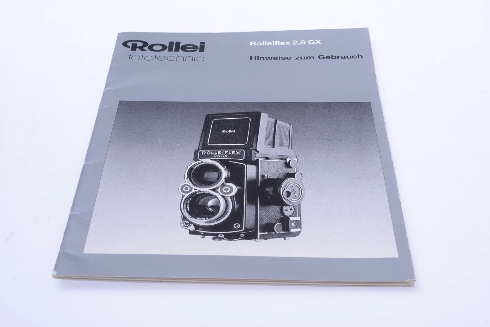 ✅ ROLLEI, ROLLEIFLEX 2.8 GX CAMERA ORIGINAL INSTRUCTIONS MANUAL GERMAN 130-1