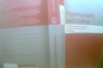 Cryptography and Coding: 11th IMA International Conference, Cirencester, UK,...