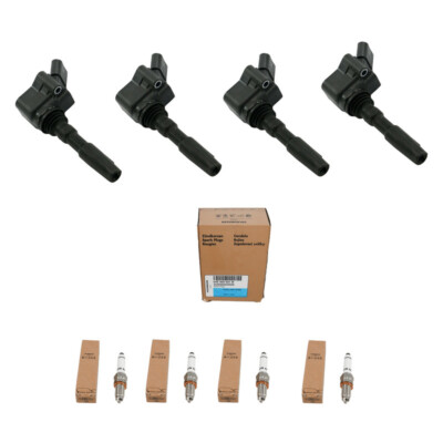 Ignition Coils + Spark Plugs For VW 1.4 TFSI DAF CMB 04E905110 04E905110E 04E905110K 04