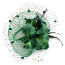Fascinators Hat for Women Tea Party Headpiece Wedding Cocktail Flower Mesh Fe...