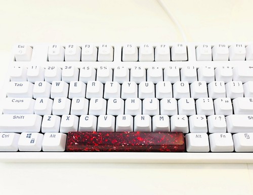 6.25X Resin & Foil Spacebar Keycap Keycaps For Cherry MX Mechanical Keyboard - Afbeelding 7 van 19