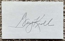 Gary Kroll signed card - Mets Indians debut 1964