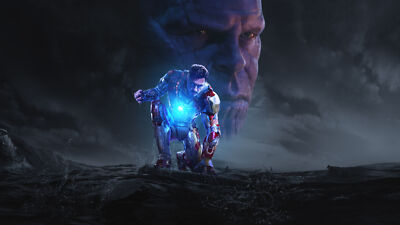 Marvel iron man cinematic universe thanos 3 movie playmat gaming mat