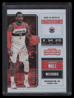 2018-19 Panini Contenders Draft Variations Building Blocks 26 John Wall 1/10