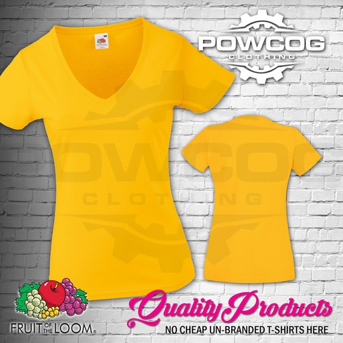 Lady-Fit V-Neck T-Shirt – 100% Cotton, Feminine Fit, XS–3XL, 8 Colours - Picture 7 of 9
