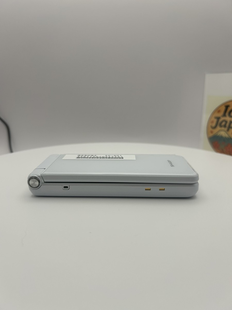 SHARP AQUOS KEITAI WHITE SH-N01 Android Flip Phone Unlocked Open