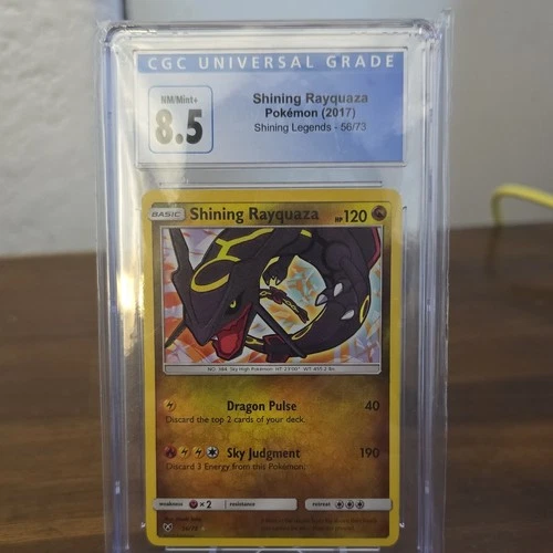 Pokémon Shining Rayquaza Shining Legends 56/73 CGC 8.5 Shiny Holo Rare 2017