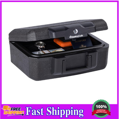 SentrySafe Fireproof Money Safe with Key Lock and Portable Handle