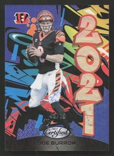 2021 Panini Certified Joe Burrow 2021 Mirror Blue #/75 #2021-3 Card