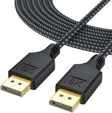 Displayport 1.4 Cable 10Ft, Display Port DP Cables (8K@60Hz, 4K@144Hz, 2K@165Hz