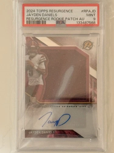 2024 Topps Resurgence - Rookie Patch Autographs Jayden Daniels #RPA-JD