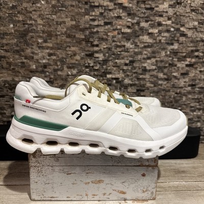 On Cloud Cloudrunner 2 Men's Size 13 White Green Running Shoe