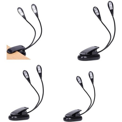 USB & Battery Operated Book Reading Lamps x4