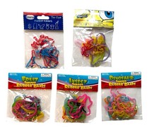 Silly Bandz Shapes Elastic Bracelets 12 in a pack BRAND NEW Lot of 5