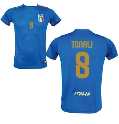 MAGLIA ITALIA TONALI 8 PRODOTTO UFFICIALE FEDERAZIONE CALCIO ITALIANA