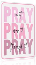 Smilelife Inspirational Christian Gifts for Women Pink Pray on it Pray over I...