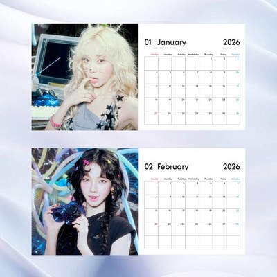 2026 Winter Aespa Calendar, K Pop Idol Singer Karina Fan Gift