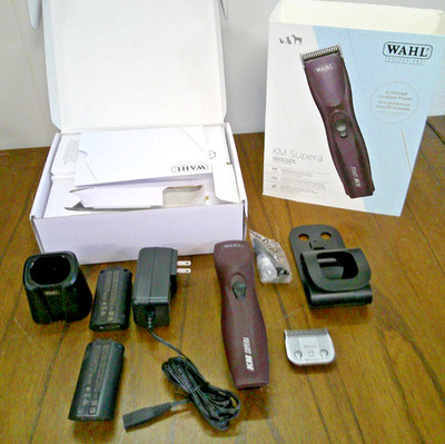 Wahl Professional KM Supera Cordless Clipper - Horses Dogs Cats #9 Blade