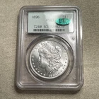 1896 Silver Morgan Dollar $1 PCGS MS 63 * CAC Sticker OGH Old US 90% Silver Coin