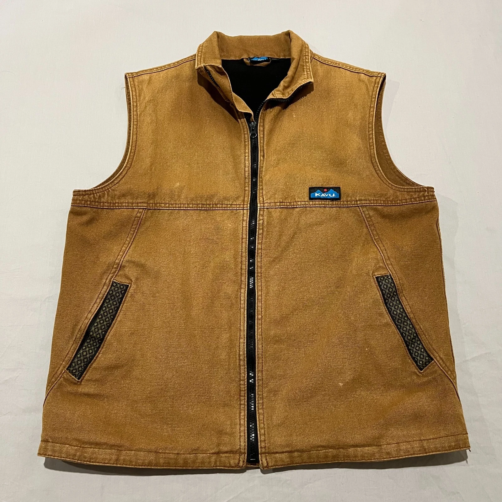 Vintage 90s Kavu Mens Brown Fleece Lined Duck Canvas Full Zip Work Hike Vest M
Opens in a new window