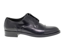 Antique 20622 Brushed Black Leather Lace Up - Men's Shoes