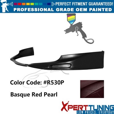 Fits 09-10 Acura TSX JDM Style Painted #R530P Red Front Lip Lower Spoiler PU