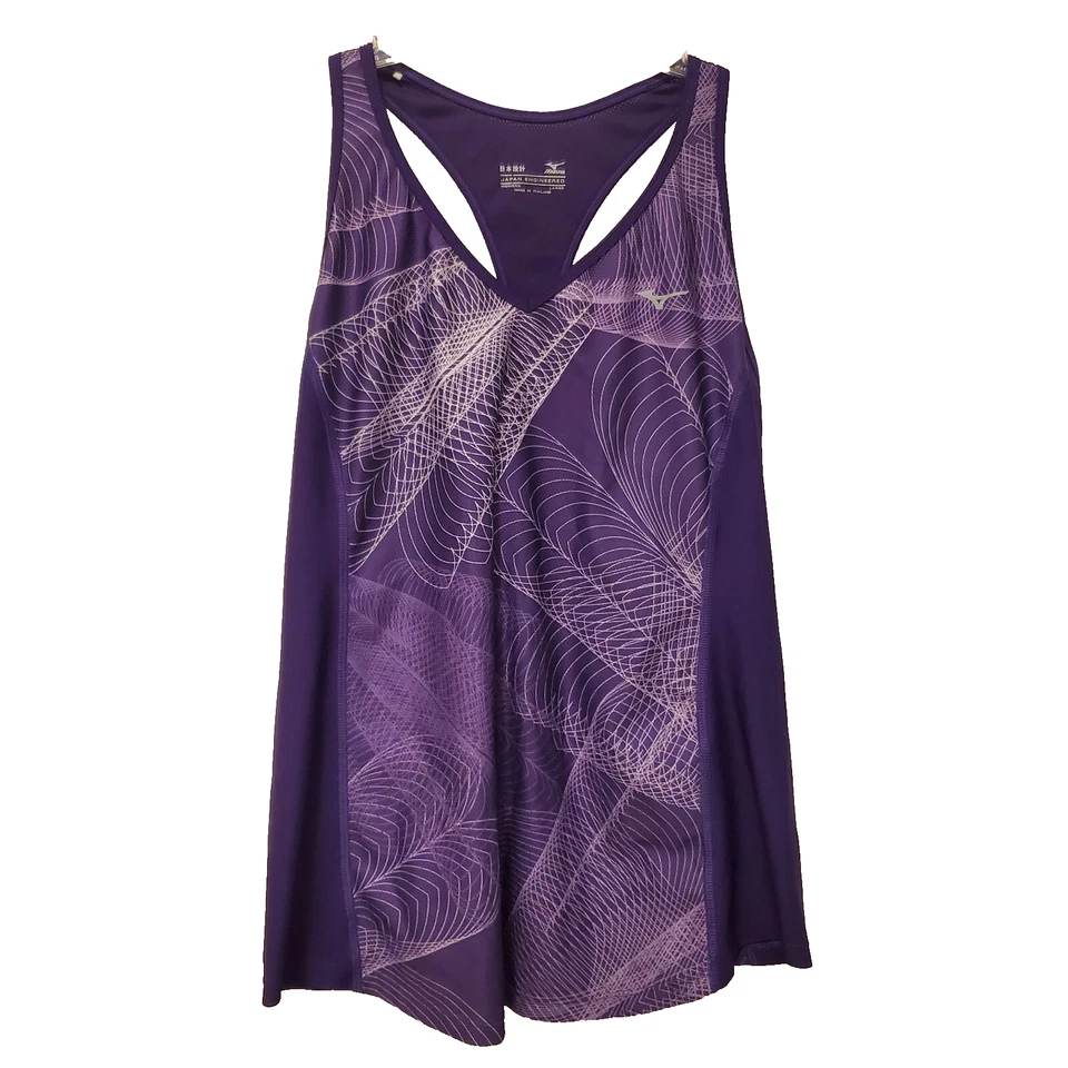 Juego de 2 camisetas sin mangas Mizuno para mujer Body Cooling para correr púrpura rojo talla grande Foto 2 de 4