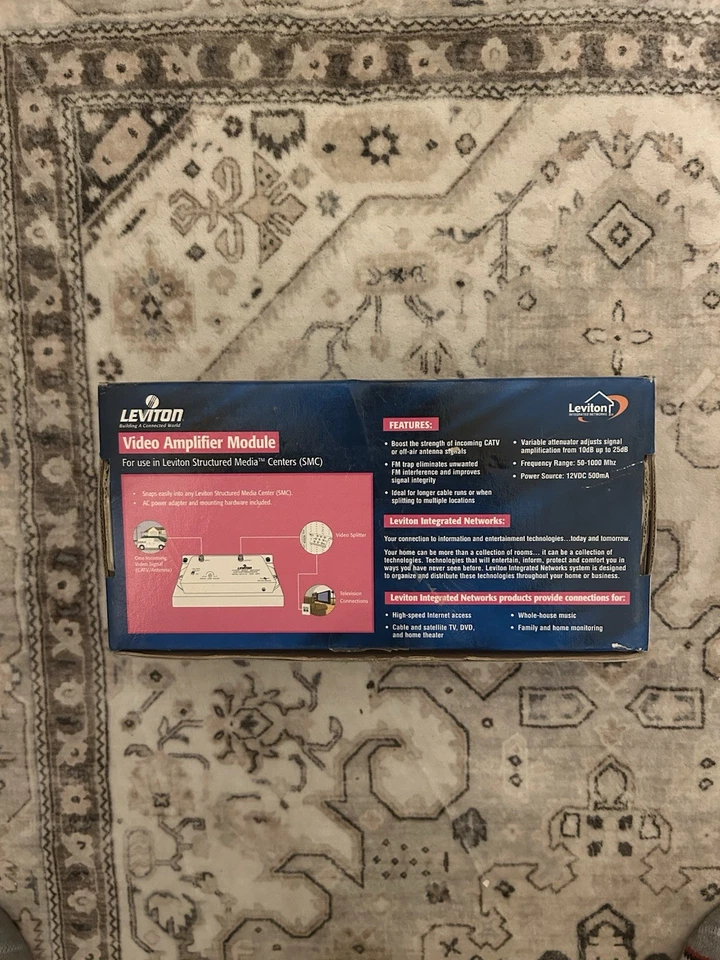 Leviton Structured Media Video Amplifier Module 48210-VA New In Box - Image 2 of 3