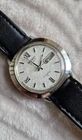 Vintage Seiko 5 Automatic 17 Jewels Roman Numeral White Pattern Japan 7526-8030
