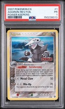 PSA 1 PR 2007 Pokemon EX Power Keepers Aggron REVERSE Holo Foil Rare 1/108 on eBay